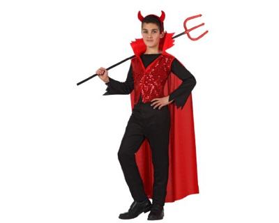 Kostuums voor Kinderen Th3 Party Multicolour Demon (4 Onderdelen) - Maat: 10-12 Jaar - Maat: 10-12 Jaar