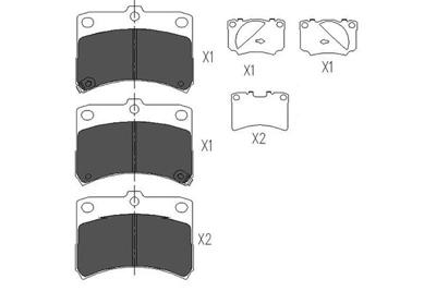 Remblokken set KBP1510
