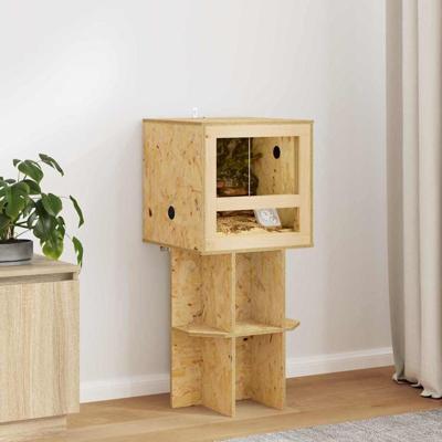 Terrariumbasis met plank Bruin 40 x 40 x 50 cm OSB
