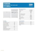 Beko CF200EWN Tafelmodel vriezer - thumbnail