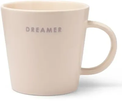 Vondels theekop keramiek dreamer 10x11cm ecru