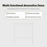 Tuinhek Wit 1,7 x 1,5 m Poedercoating staal - thumbnail