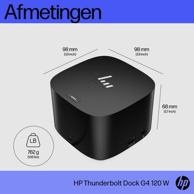 Docking stationHP 4J0A2AA Zwart 120 W