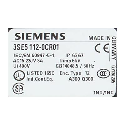 Siemens 3SE51120CR01 3SE5112-0CR01 Positieschakelaar 6 A Veerstaaf, Kunststof plunjer IP65, IP67 1 stuk(s)