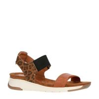 s.Oliver sandalen panterprint/cognac - thumbnail