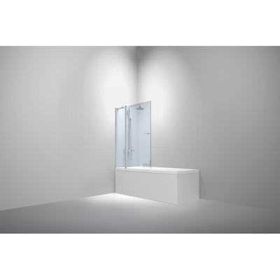 Van Rijn Products ST02 Badwand - 120x150cm - incl glasbehandeling - chroom ST02900