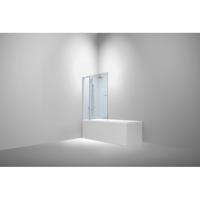 Van Rijn Products ST02 Badwand - 120x150cm - incl glasbehandeling - chroom ST02900 - thumbnail