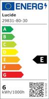 Lucide LAWFORD - Sokkellamp - LED - 1x6W 3000K - IP54 - Zwart - thumbnail