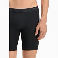 Puma Sport Boxershorts long microfiber 2-pack zwart - thumbnail