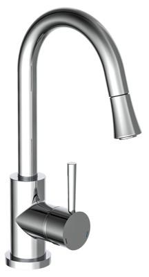 Schutte UNICORN ééngreepsmengkraan keuken met uittrekbare mousseur, chroom Schutte UNICORN ééngreepsmengkraan keuken met uittrekbare mousseur, chroom