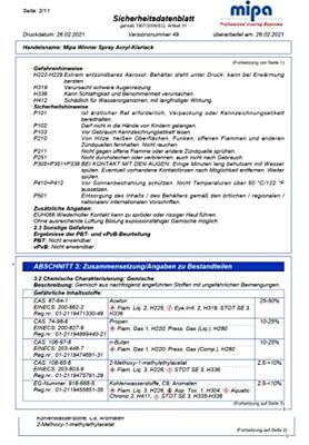 Mipa blanke lak "winner" acrylic clear paint gloss 400 ml