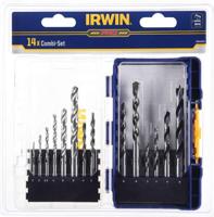 Irwin borenset metaal/multimateriaal/hout 14-delig - thumbnail