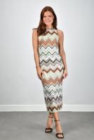 Missoni jurk DS26SG1W-BC0062 multigree/camel/wht/p - thumbnail
