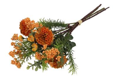 Decostar Countryfield Dahlia Pompon Boeket oranje
