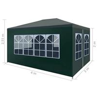 VidaXL Partytent 3x4 m groen - thumbnail