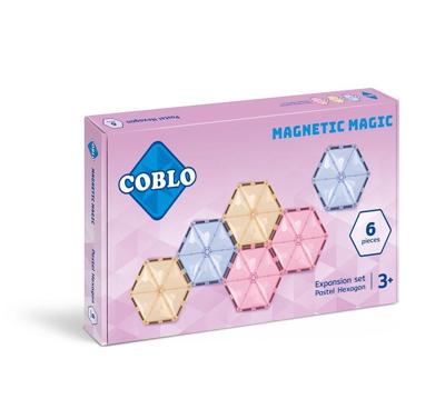 Coblo hexagon pastel 6 stuks Coblo hexagon pastel 6 stuks