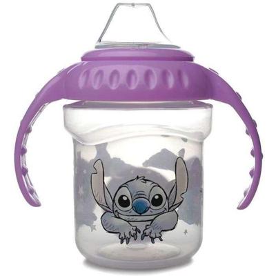 Beker met handvatten - THERMOBABY - 250 ml - Siliconen tuit - Lilo & Stitch