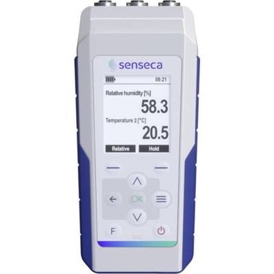 Senseca 486134 PRO D01 Multifunctionele handmeter Te meten grootheid Temperatuur, Luchtvochtigheid, Luchtstroom, Druk, Verlichtingssterkte, Koolstofdioxide,