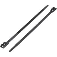 TRU COMPONENTS 1592835 TC-DK-290BK203 Kabelbinder 292 mm 9 mm Zwart Met dubbele kop 1 stuk(s) - thumbnail