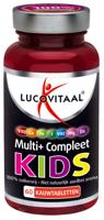 Lucovitaal Multi+ Compleet Kids Kauwtabletten Aardbei Ananas - thumbnail