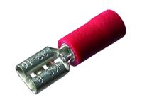 Intercable 180854 Platte stekker (female) Vertint Insteekbreedte: 6.3 mm Insteekdikte: 0.8 mm Deels geïsoleerd Rood 1 stuk(s) - thumbnail