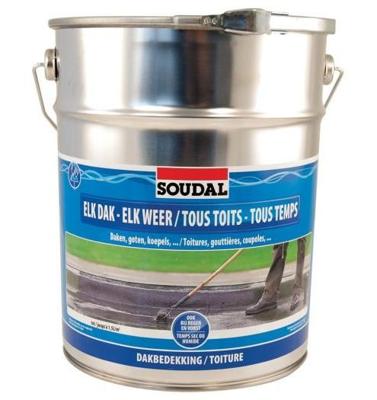 Soudal elk dak - elk weer | zwart | 10 l - 101477 Soudal elk dak - elk weer | zwart | 10 l - 101477