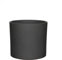 Mica Decorations bloempot Era rond 23x21,5cm donkergrijs - thumbnail