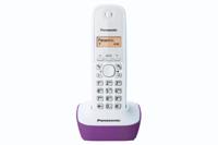 Panasonic KX-TG1611FRF DECT Draadloze Telefoon zonder antwoordapparaat, Paars/Wit - thumbnail