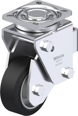 Blickle LHF-ALEV 100K-1 Geveerd zwenkwiel Wieldiameter: 100 mm Draagvermogen (max.): 200 kg 1 stuk(s)