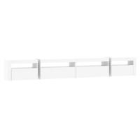 Tv-meubel met LED-verlichting 270x35x40 cm wit - thumbnail