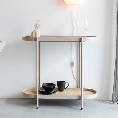 ZILT Sidetable 'Meja' Rattan, 85cm