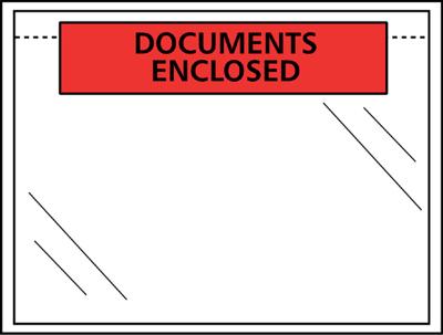 Cleverpack documenthouder Documents Enclosed, ft 175 x 115 mm, pak van 100 stuks Cleverpack documenthouder Documents Enclosed, ft 175 x 115 mm, pak van 100 stuks