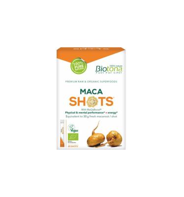 Biotona Maca shots 2.2 gram bio 20 Stuks