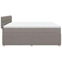 Boxspring met matras stof taupe 180x200 cm - thumbnail