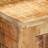 Dressoir met 3 lades 80x30x65 cm massief ruw mangohout - thumbnail
