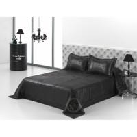 Sprei Hosteline BLACK LINE Zwart Bed van 90 Bed van 105 (2 Onderdelen) - thumbnail