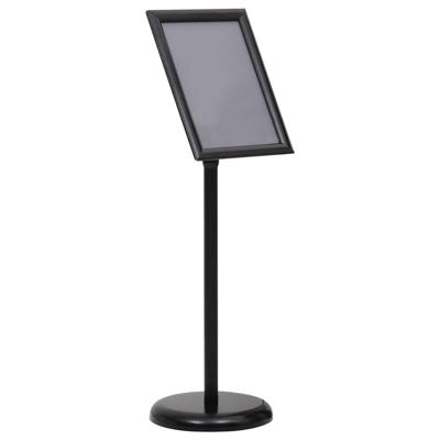 VidaXL Posterstandaard a4 aluminiumlegering zwart