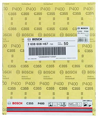 Bosch Accessories C355 2608608H67 Schuurblad Korrelgrootte (num) 400 (b x h) 230 mm x 280 mm 1 stuk(s) Bosch Accessories C355 2608608H67 Schuurblad Korrelgrootte (num) 400 (b x h) 230 mm x 280 mm 1 stuk(s)