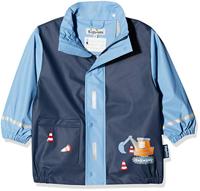 Playshoes regenjas Bouwwagen Marine-128 - thumbnail