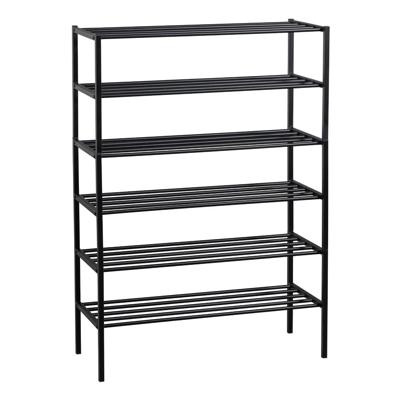 WOOOD Schoenenrek 'Ferro' Stapel van 3 stuks, kleur Zwart WOOOD Schoenenrek 'Ferro' Stapel van 3 stuks, kleur Zwart
