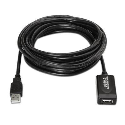 AISENS A101-0018 - USB-kabel (5 m, USB A, USB A, 2.0, zwart)
