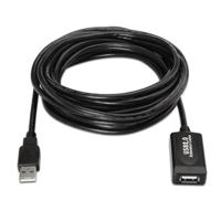 AISENS A101-0018 - USB-kabel (5 m, USB A, USB A, 2.0, zwart) - thumbnail