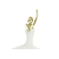 Decoratieve figuren DKD Home Decor Wit Gouden Romantiek Balletdanseres 13,5 x 12,5 x 40 cm - thumbnail