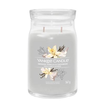 Yankee Candle smoked vanilla & cashmere signature large jar