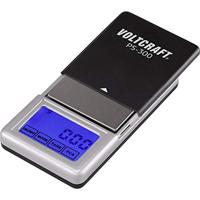 VOLTCRAFT PS-200 Zakweegschaal Weegbereik (max.) 200 g Resolutie 0.01 g Zwart, Zilver - thumbnail