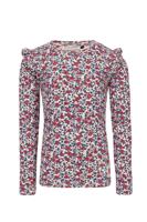 LOOXS Little Zomer shirt meisjes pointel l/s - AOP bloemen multi - thumbnail