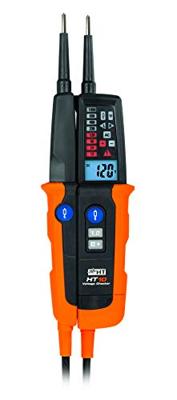 HT Instruments HT10 Tweepolige spanningstester CAT III 1000 V, CAT IV 600 V Akoestisch, Staafdiagram, LCD, LED
