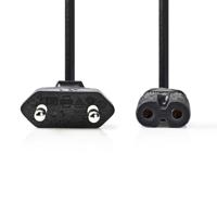 Nedis Stroomkabel | Euro male naar IEC-320-C7 | 3 m | 1 stuks - PCGB11040BK30 PCGB11040BK30 - thumbnail