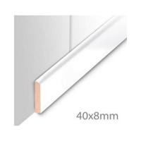 Plafondplint MDF Sanimex Mat Zwart 260 cm x 4 cm x 8 mm Sanimex - thumbnail