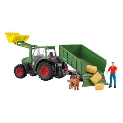 SCHLEICH - Tractor met aanhanger - 42608 - Farm World assortiment